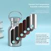 350/500/600/750/1000ml Edelstahl Fahrrad Wasserflasche Fitness Einwandige Wasserflasche Auslaufsicher Tragbarer Sportkessel
