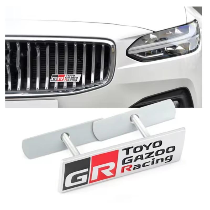1Pc Car Front Grille Badge Car Fender Side Badge Rear Trunk Emblem Sticker Decal for AE86 GT86 Corolla  Alphard Avensis Prius Crown Yaris