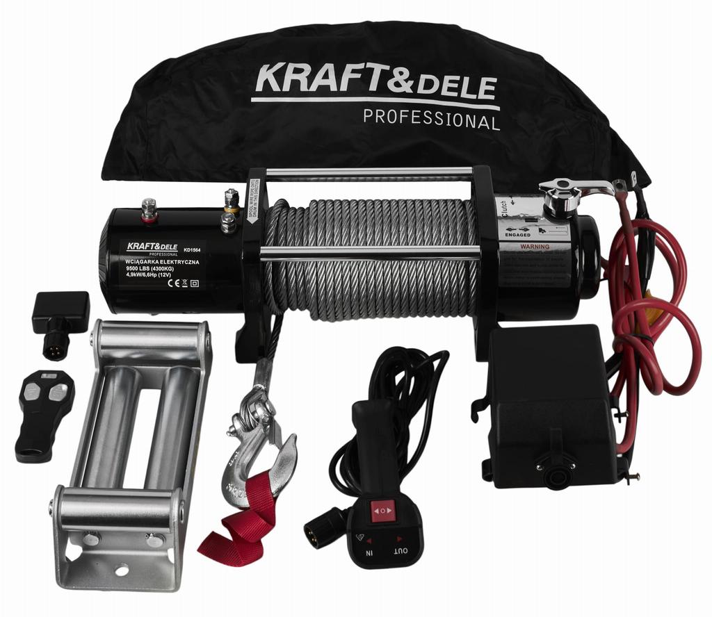 Elektrische Winde 9500Lbs 12V | Kraft&Dele