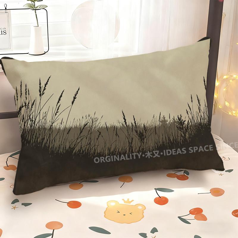Abstract Grassland Pattern Pillowcase Suitable For Sofa Bedroom Car Pillow Cover Cushion Rectangular Back Cushion