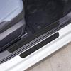 4pcs Rubber Car Door Sill Scuff Covers Black Door Panel Guards Protector Trim Anti-scratch Exterior Parts Car Decor Accessories