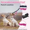 Automatic Retractable No-Choke Dog Leash for Walking Two Dogs