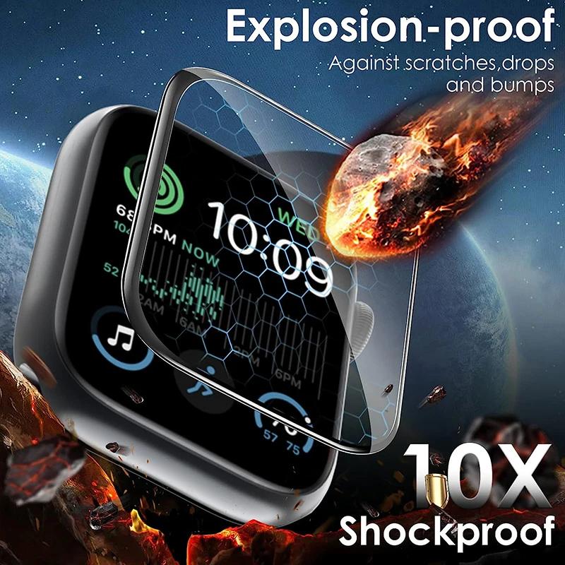 9D Curved Soft Tempered Glass For Apple Watch Ultra 3 2 1 Screen Protector For iWatch Series 49mm 45mm 41mm 44mm 40mm 42mm 38mm