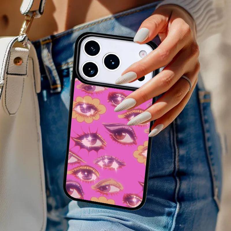 Eyes Pattern Phone Case For iPhone 17 Air 14 15 13 12 Max Cover For Apple 14 15 16 16e 11 Pro Max Plus
