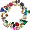 50pcs Set Shining Multicolor Water Drop Rhinestone DIY Craft Mixed Claw Drill Buckle Crystal Buckle Handmade