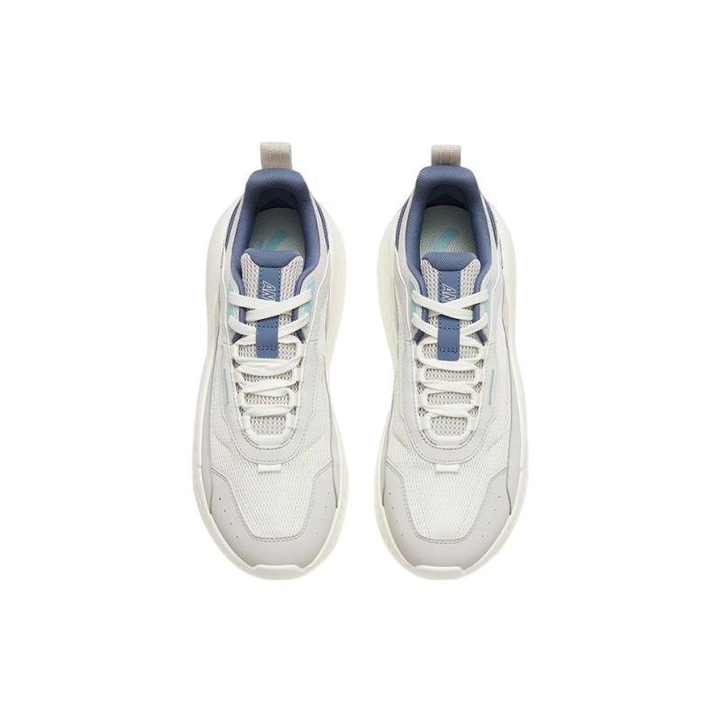 Anta Unruly Series Non slip Lightweight Low top Sports Casual Shoes Men's White Gray Blue Sneakers 912328823-3