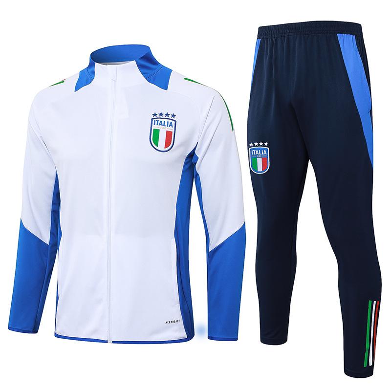2024 Country Captain Reißverschluss Argentinien Portugal Italien Brasilien Deutschland Aufwärmtrikot Fußballtrikot
