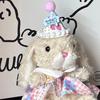 Lolita Cute Rabbit Plush Toy Doll Pendant - Adorable Bunny Figure with Outfit Gift