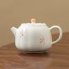 Chinese Traditional Ceramic Teapots Handmade Orchid Flowers Tea Pot Household Travel Portable Tea Set Beauty Tea Infuser Kettle