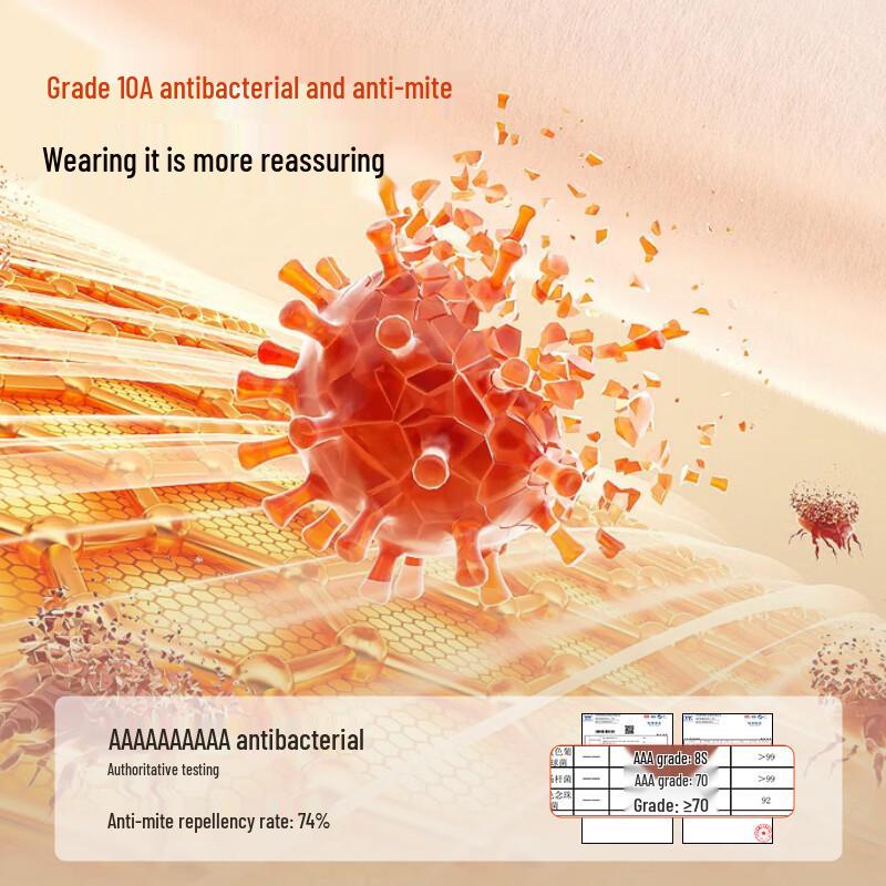 MiiOW 10A Antibacterial Anti-Mite 100% Cotton Thermal Underwear Set