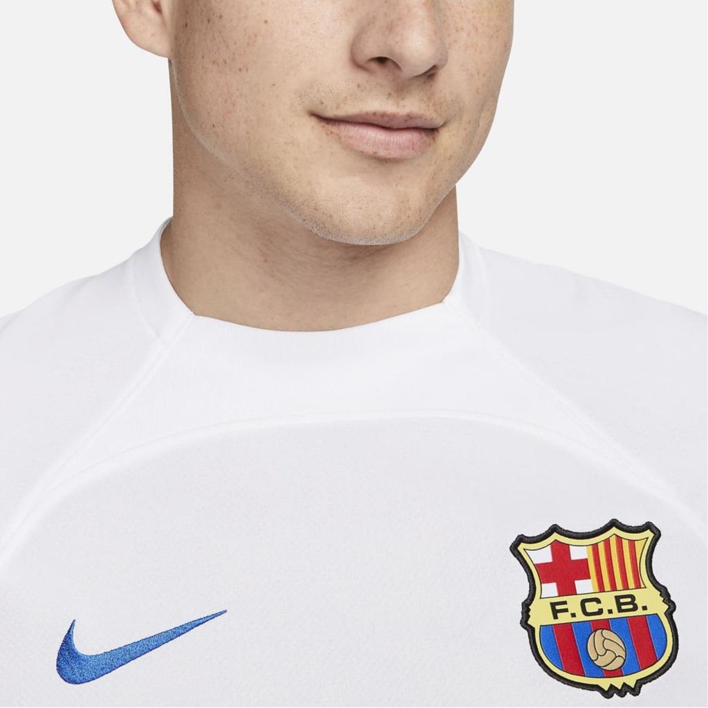 Nike Dri Fit F.C. Maglia da Calcio da Uomo del Barcellona Bianca DX2686-101