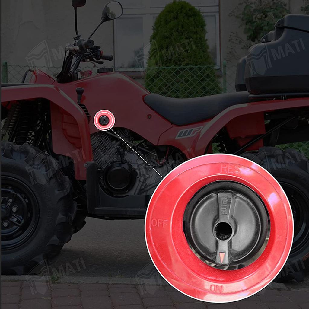 Fuel Cock Petcock & Lever Screw Fuel for Tank Switch for Valve Suitable for 350 660 YFM350 YFM660 06-160 Replace 5KM-245