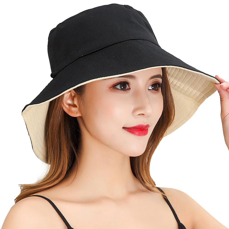 Buy Women Solid Color Sun Hats Summer 