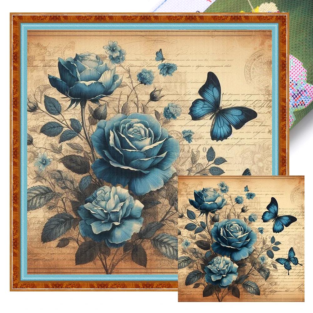 

Милый мультяшный животный пес мальчик полная вышивка эко-хлопковой нитью 11CT напечатанный набор для вышивания крестом для мальчика искусство украшение домашний декор 40x40см