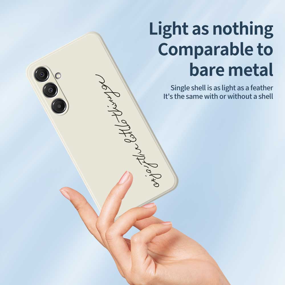 For Samsung Galaxy A16 5G/4G Case WordArt Pattern Printing Straight Edge TPU Phone Back Cover