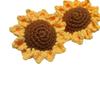 Hand-Knitted Sunflower Crochet Bouquet - Semi-Finished and Exquisite