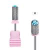 Carbide Nail Drill Bits Barrel Milling Cutter for Manicure Rhinestone Decor Grinding Head Rotary Electric Nail Files Accessory