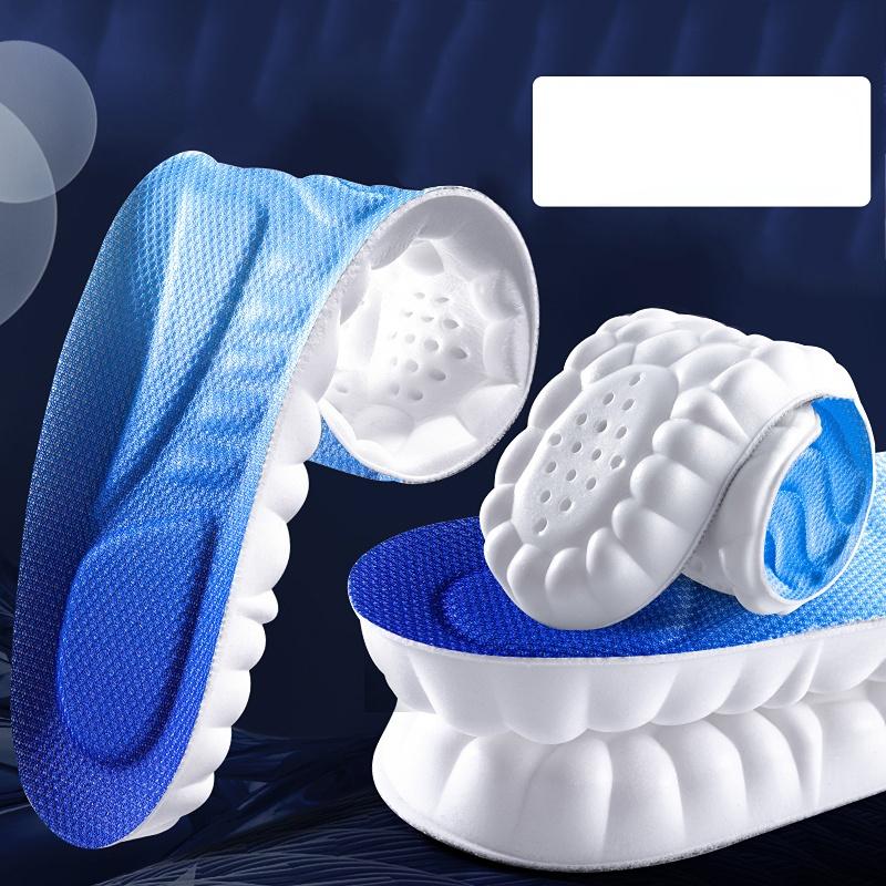 Solette sportive in lattice 4D Cuscinetti per scarpe super morbidi ad alta elasticità Cuscino deodorante antidolore Supporto per arco Solette da corsa Soletta per piede