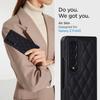 Fold7 Luxus Klapphandy Hülle für Samsung Galaxy Z Fold 7 6 5 4 3 5G Diamant Gitter Muster Leder Anti-Fall Schutz Hülle