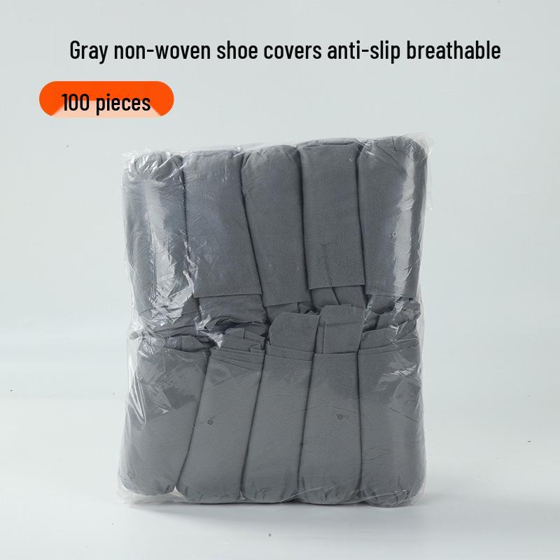 Plus Size Durable Non-Woven Indoor Shoe Covers for Adults and Children - Dustproof and Thickened
