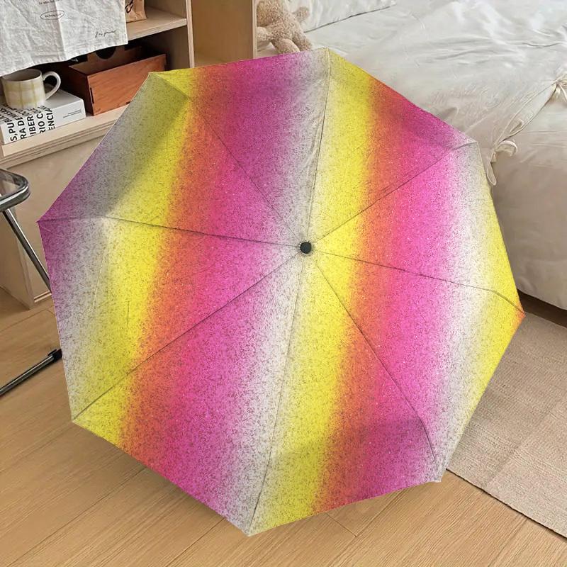 1pc Glitter Circle Pattern Umbrella Design Automatic Opening and Closing Umbrella, High-quality Travel Umbrella, Lightweight and Portable, -09