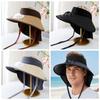 Long-lasting Rechargeable Fan Hat Portable Wide Brim Fan Hat Fishing Sun Shading Cap  Travel