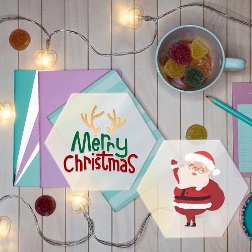 Pacify Hexagonal Acrylic Sheets, 3mm Thick, 24 Sheets, Clear Acrylic Plates with Protective Film, for Crafts, Painting, DIY Decoration, Ornaments, Spe