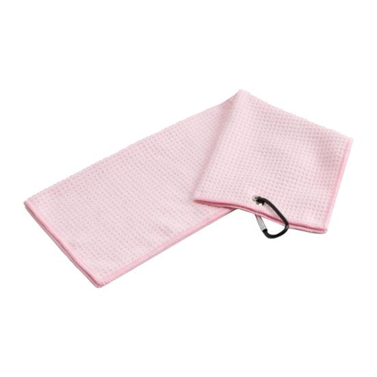Golf Towel Waffle Pattern Hook Featured Quick Dry Soft Microfiber Fitness Gym Towels Sporting Goods