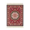 Persian Mini Woven Rug Mat Mouse Pad Vintage Style Rug Pattern Cup Laptop Mouse Pad with Edge Home Desk Decorative Coaster