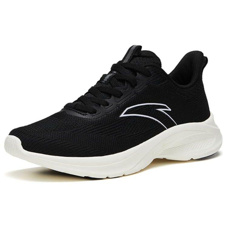 Anta Breathable Shock Absorbing Low Top Running Shoes Women sneaker Black 122325576-2
