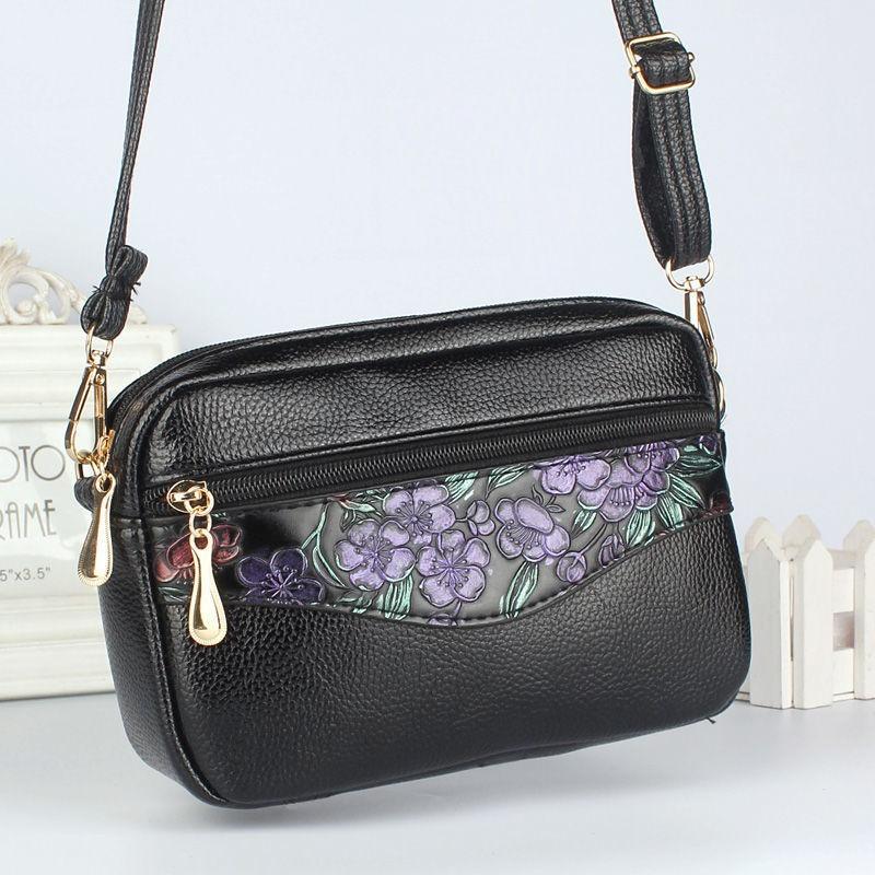 New Women's Shoulder Bag Fashion Trend Embossed Crossbody Portable Dual-purpose Mother Bag Women