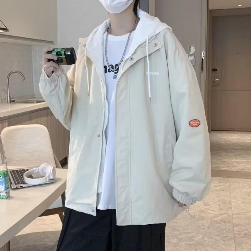 Retro Men's 2025 Solid Color Two-Piece Jacket: Casual, Versatile, Comfortable Design