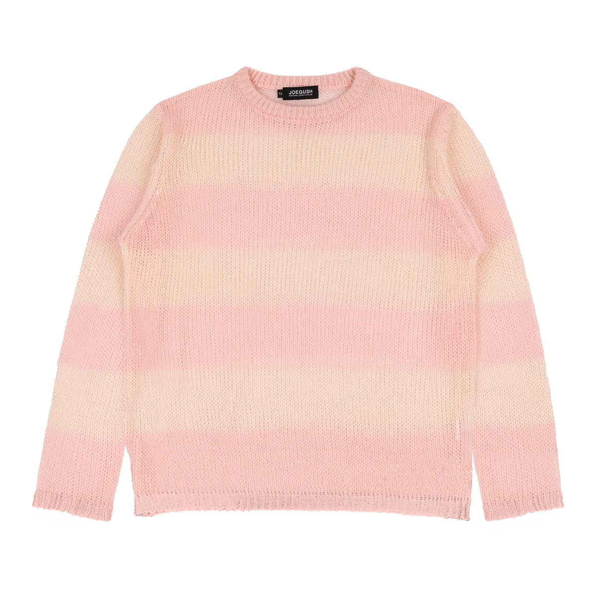 Joggerish Striped Mesh Knit (Baby Pink/Peach) Baby Pink / 1 Size