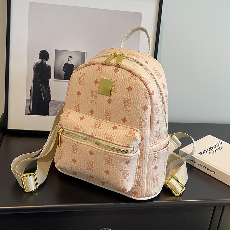 Large Capacity Bag, New Versatile Backpack, Female Portable Student Schoolbag, High-end Going Out Backpack.