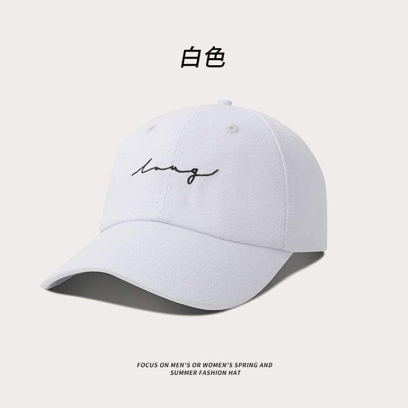 

Hat Girl Summer Wind Khaki Wave Embroidered Baseball Cap Street Couple Soft Top Cap Adjustable белый