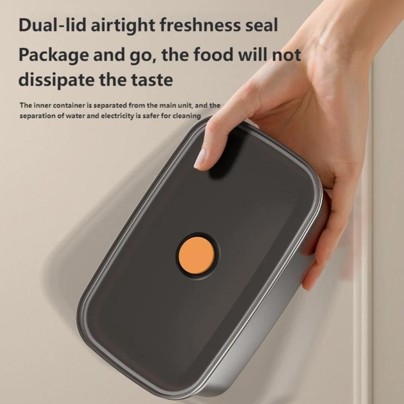 Rechargeable Hot Meal Container Intelligent Temperature Regulation Fast Heating Meal Container For Various Occasion