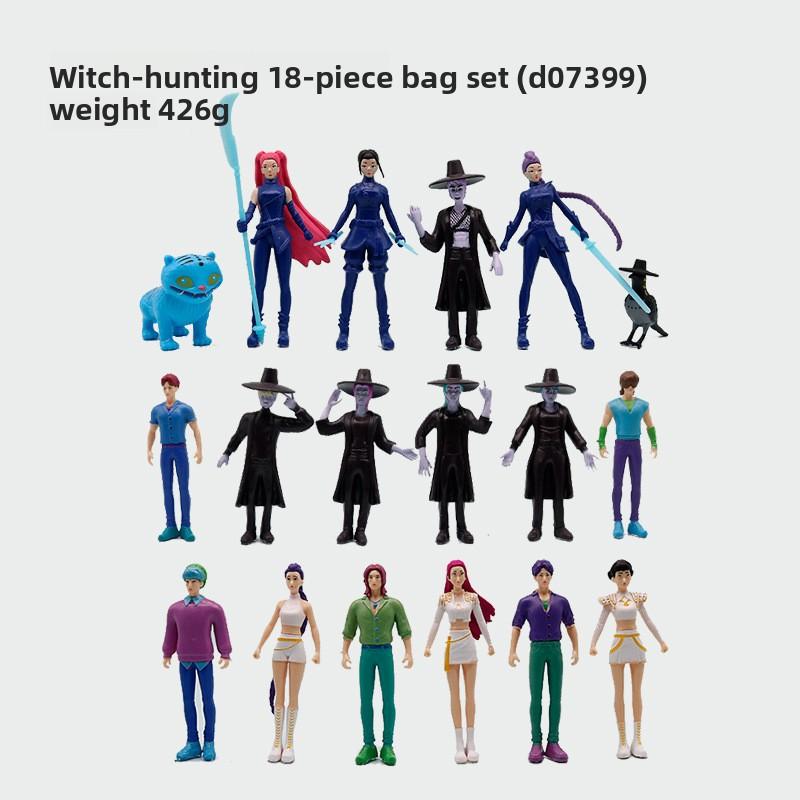 Demon Hunter Girl Group Doll Demon Hunter Tiger Star Korean Wave Girl Group Peripheral Figure Model Ornament