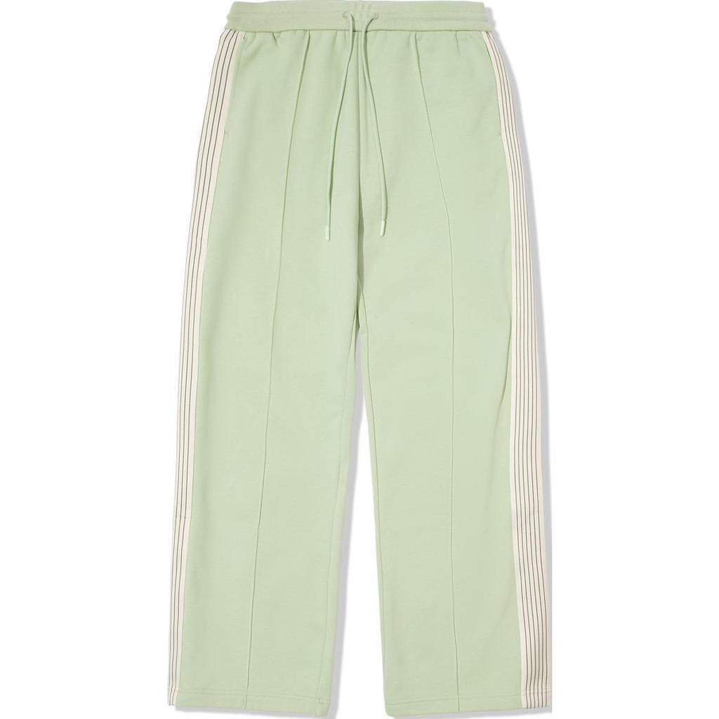 Li Ning Comfortable Casual Versatile Lace-Up Knitted Sports Pants Women bottoms Asparagus-White AKLUE06-1