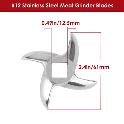 1Pcs/2 Pcs  #12 Meat Grinder Blade Stainless Steel Knife Cutter Replacement for Grinders