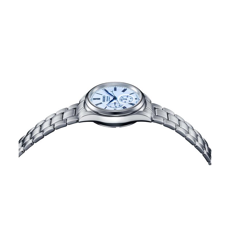 Seiko Montre homme étanche 10 mètres bracelet acier automatique cadran coloré SPB267J1