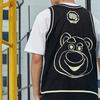 Li Ning Disney Toy Story Strawberry Bear Loose Basketball Jersey Unisex Tops Black AAYR205-2