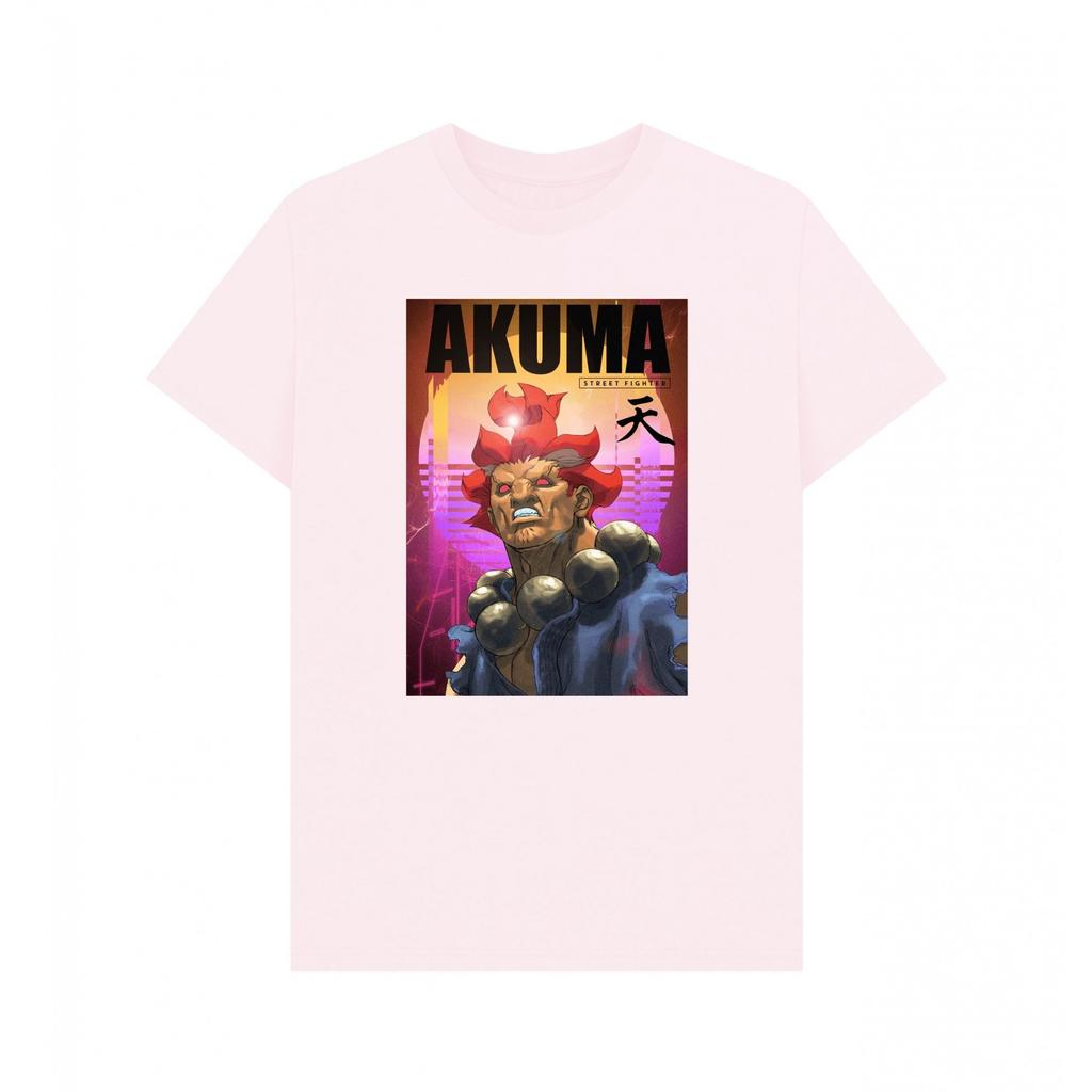 Street Fighter Unisex Adult Akuma Neon T-Shirt