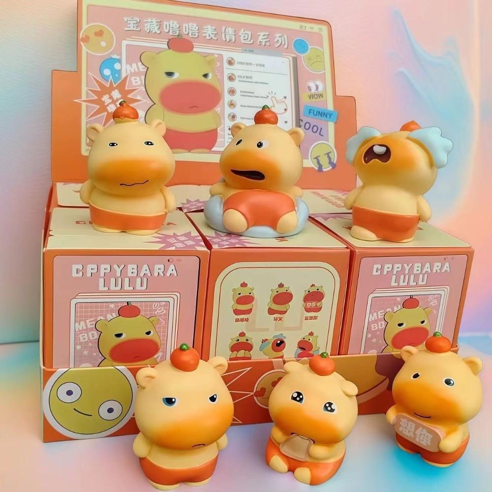 Lulu Capybara Surprise Toy Resin Miniature Ornament New Water Dolphin Ornaments  Gift