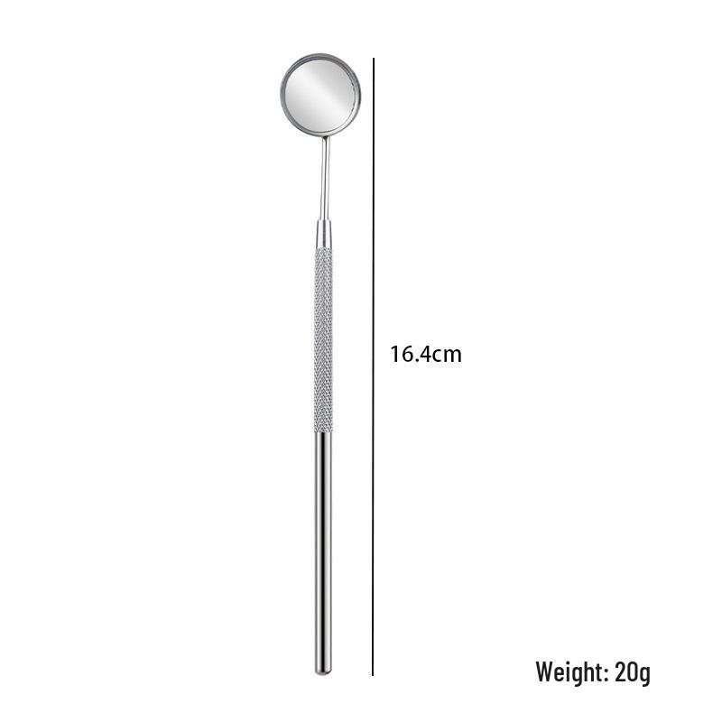 Stainless Steel Dental Tool Set: U-Shaped Tongue Scraper, Oral Mirror, and Tartar Remover