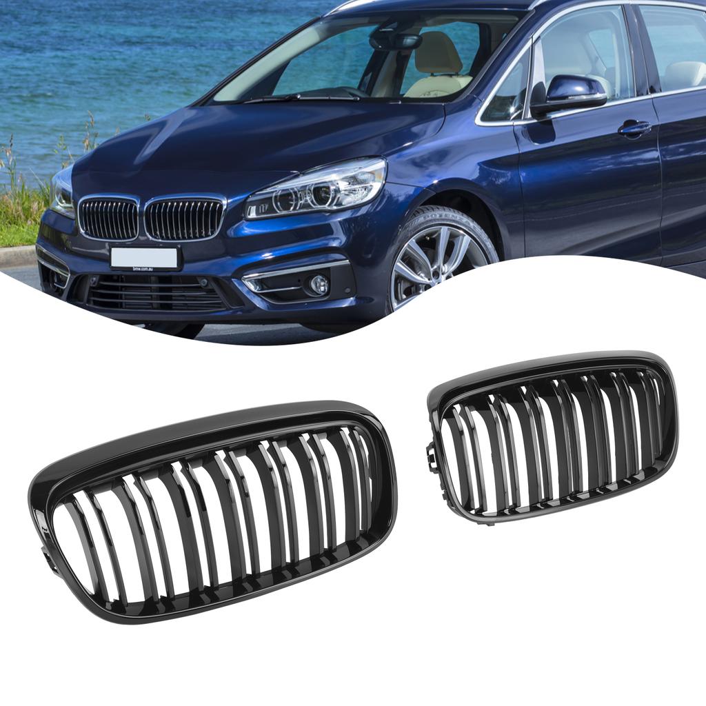 Gloss Black Front Grill Grille Fit BMW 2 Series Gran Tourer F45 F46 2015-2018