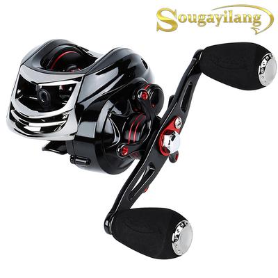 Moulinet de canne à pêche 11 + 1BB, systèmes de double freinage, moulinet de pêche Baitcasting à profil bas, matériel de pêche au bar