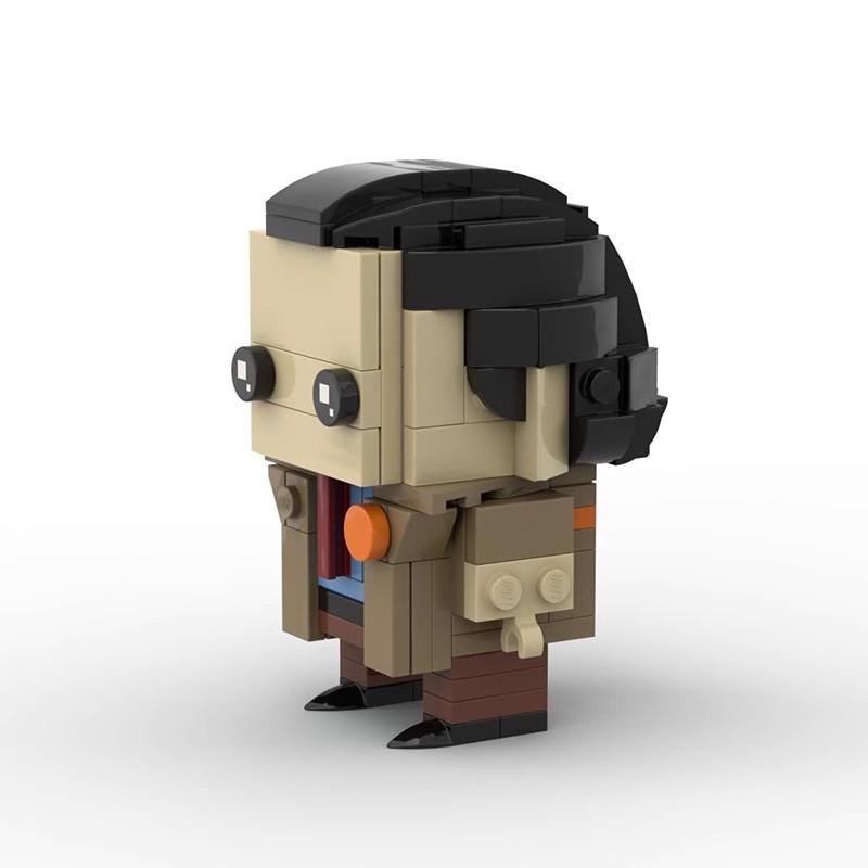 Yaratıcı Rocky Kare Kafa Çocuk ile Uyumlu Yapı Taşı, Birleştirme Seti Yapboz Yapı Taşı Model Süs