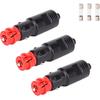Car Cigarette Lighter Male Connector 3 Pack Male Plug, No Welding Requested Connector 8A Electric Current Max Vehicle 12V 24V Universal Adapter with