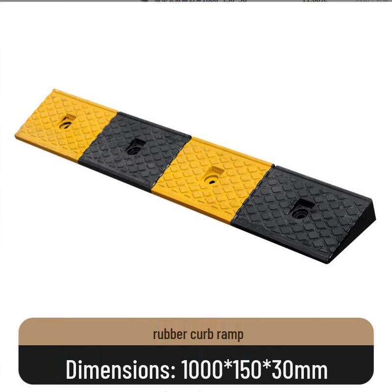 Brangdy Rubber Curb Ramp 100x15x3 cm