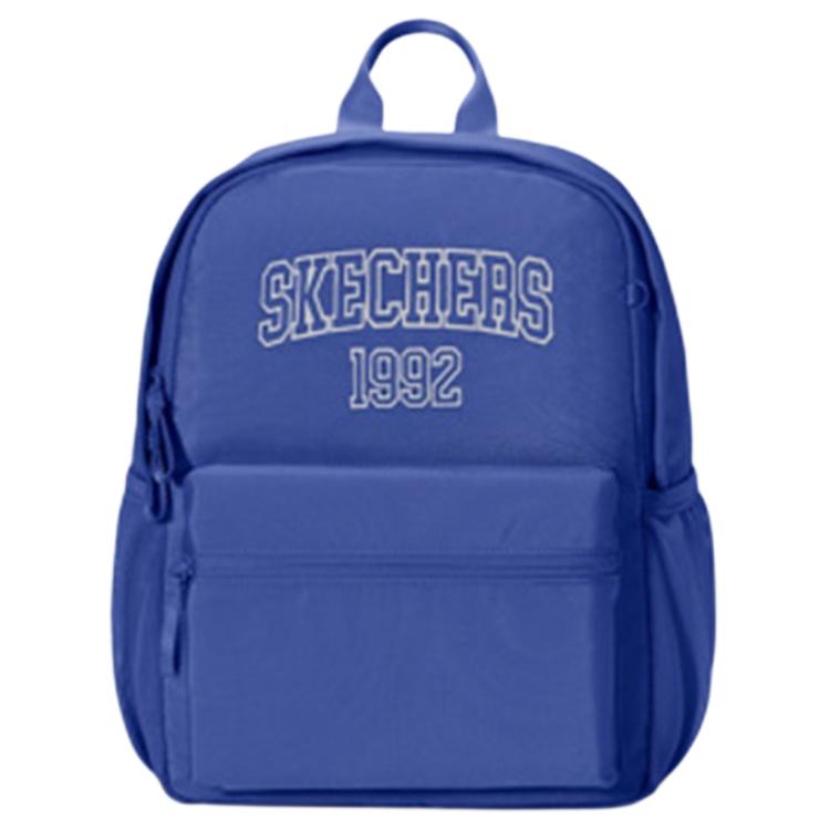 Skechers Comfort Sports Series Letter Print Multi-Pocket Design Backpack Unisex Backpack Launch-Blue L325K104-03UL Voyage Blue
